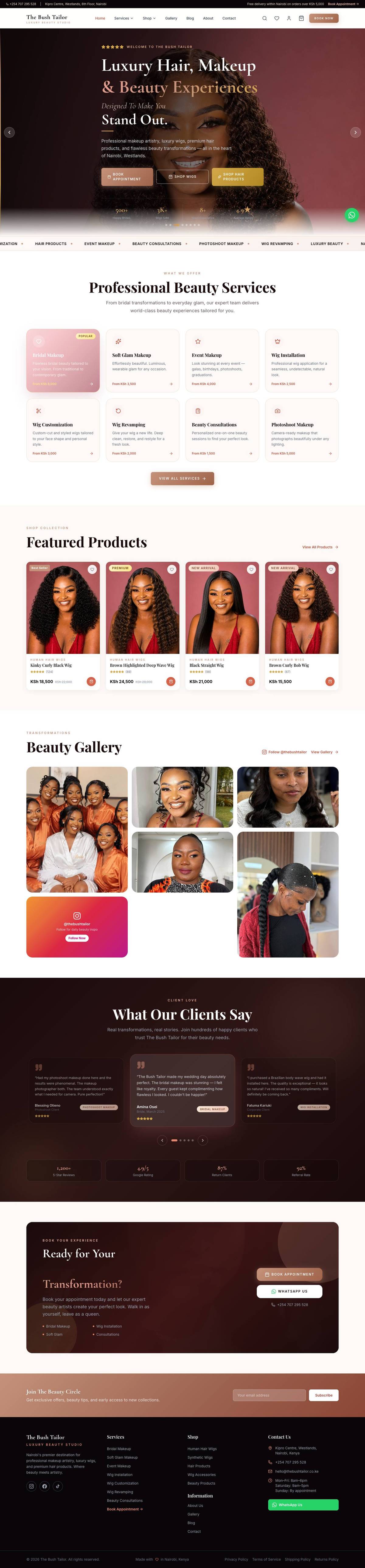 The Bush Tailor website